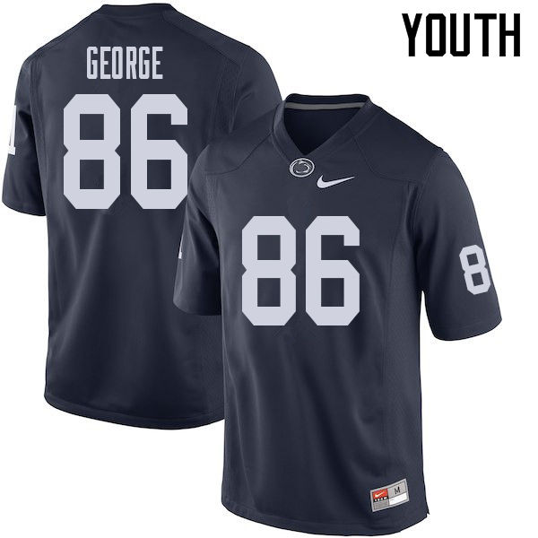 NCAA Nike Youth Penn State Nittany Lions Daniel George #86 College Football Authentic Navy Stitched Jersey GQY3598OL